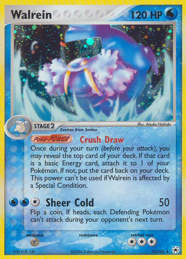 Walrein Pokémon card
