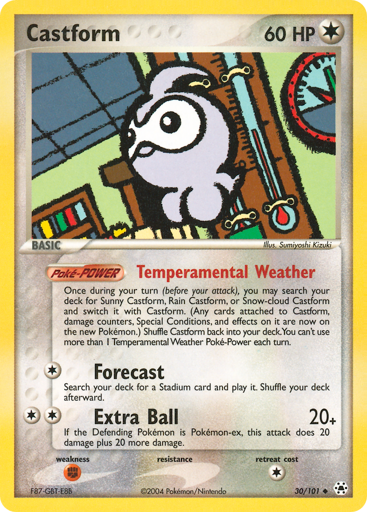 Castform Pokémon card