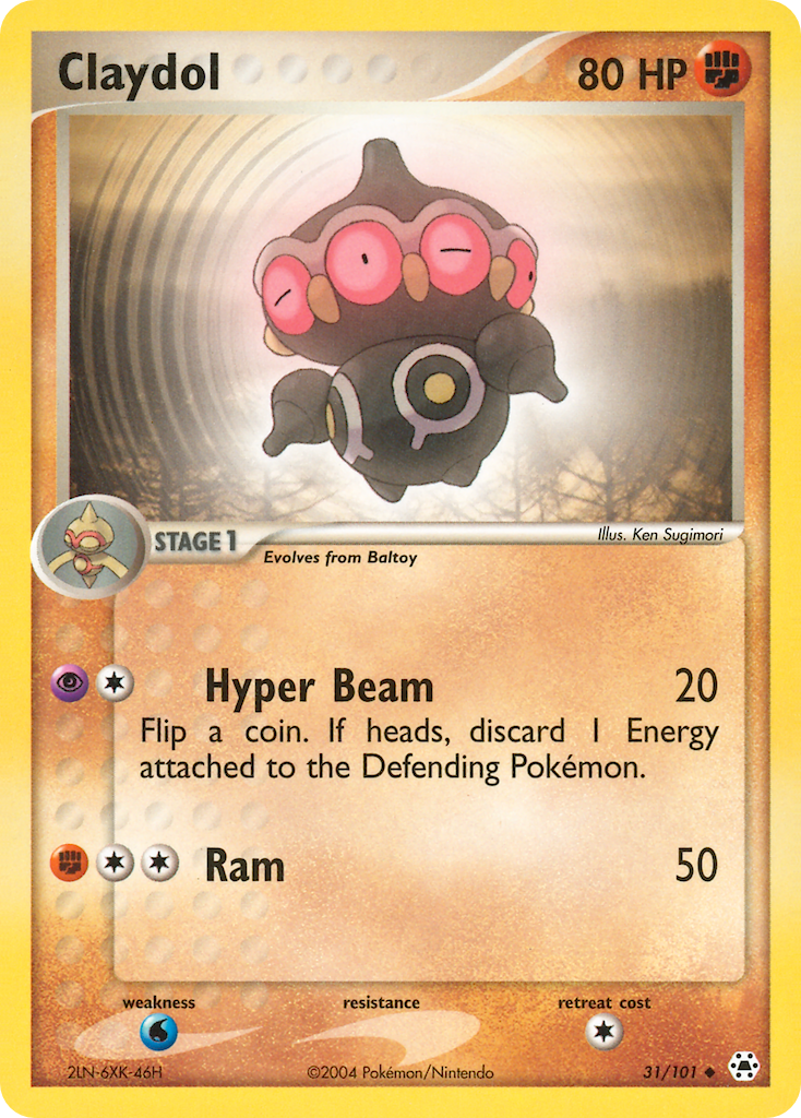 Claydol Pokémon card