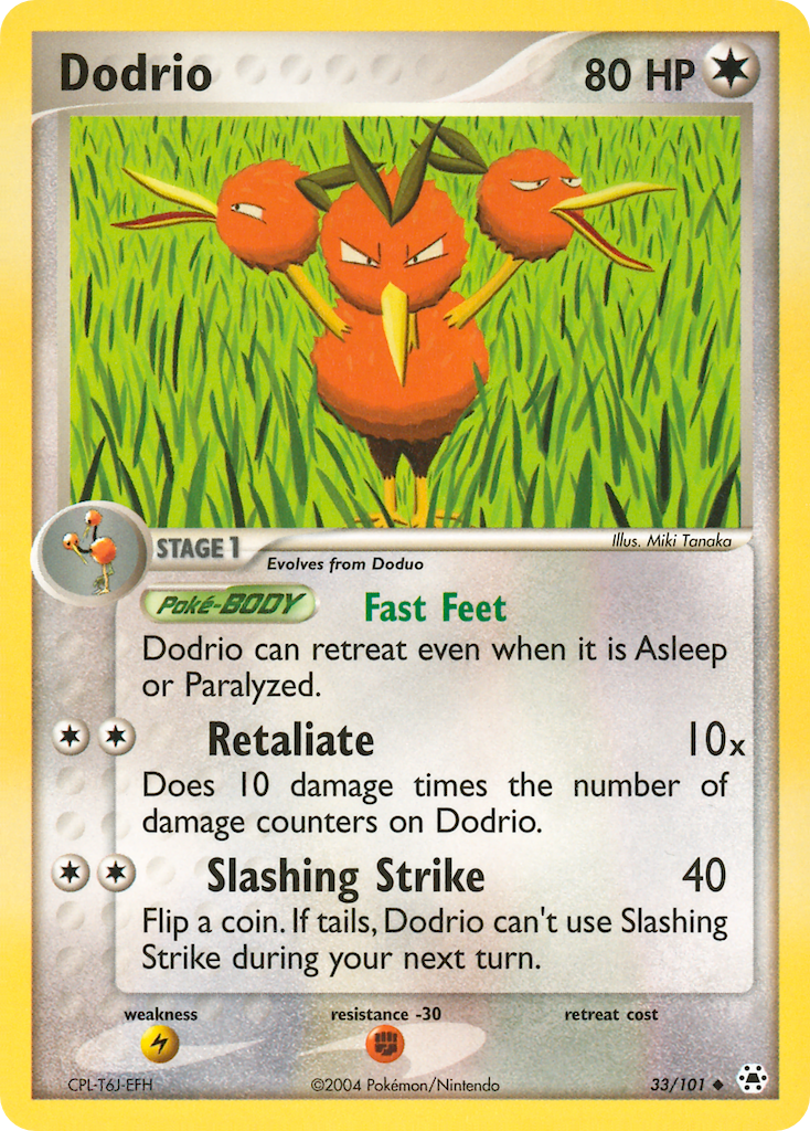 Dodrio Pokémon card