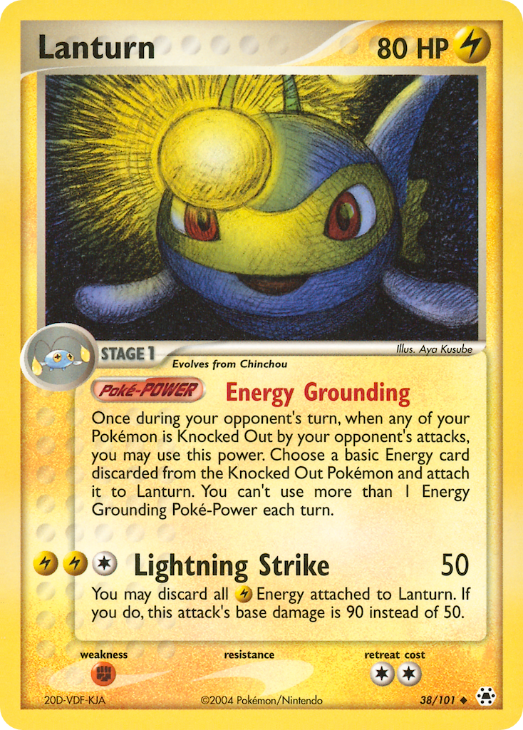 Lanturn Pokémon card
