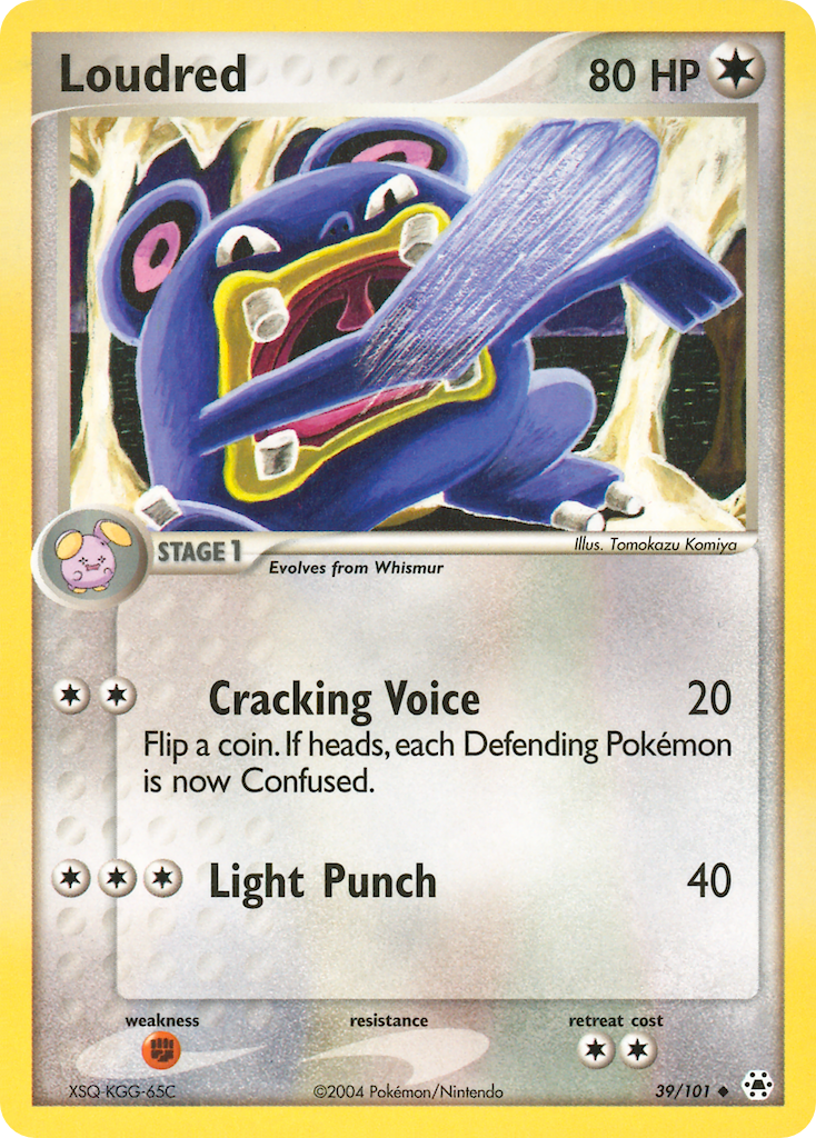 Loudred Pokémon card