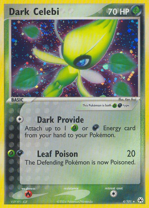 Dark Celebi Pokémon card