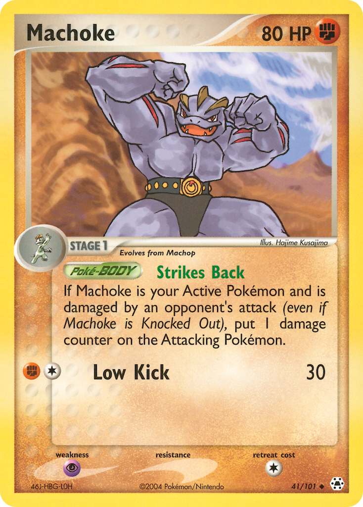Machoke Pokémon card