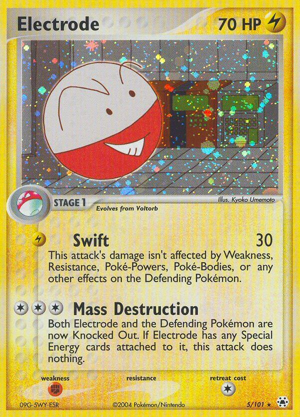 Electrode Pokémon card