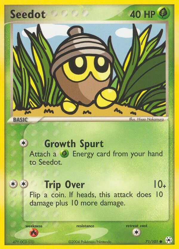 Seedot Pokémon card
