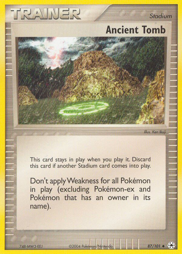 Ancient Tomb Pokémon card
