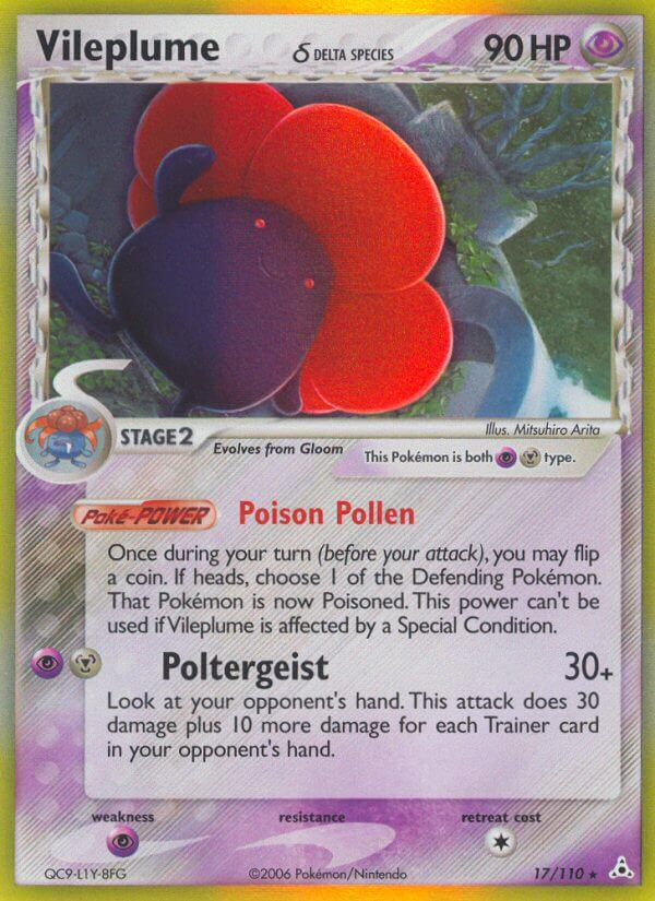 Vileplume δ Pokémon card
