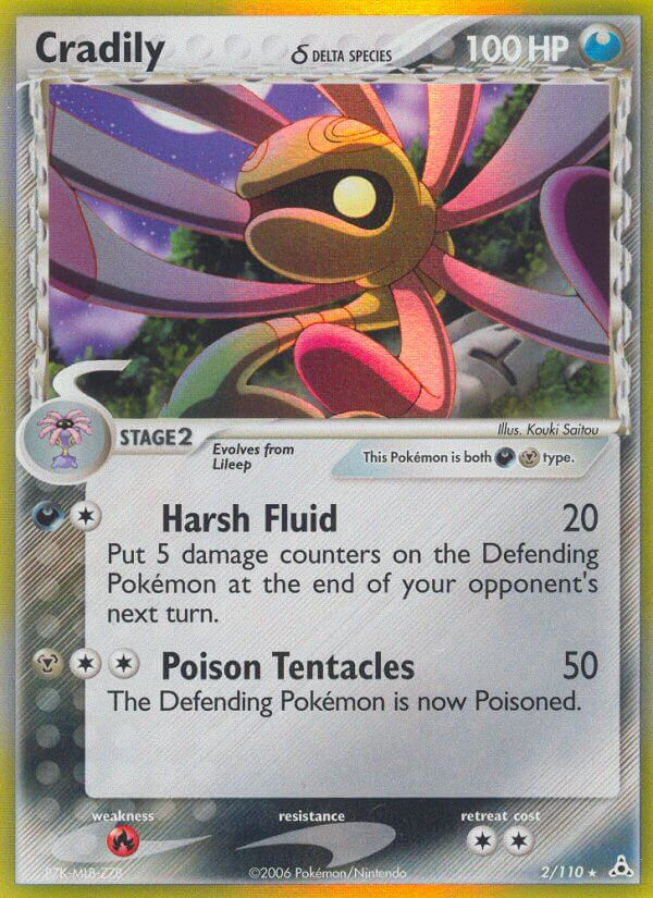 Cradily δ Pokémon card
