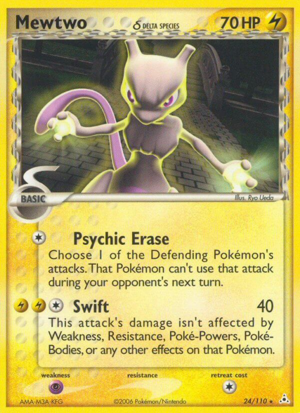 Mewtwo δ Pokémon card