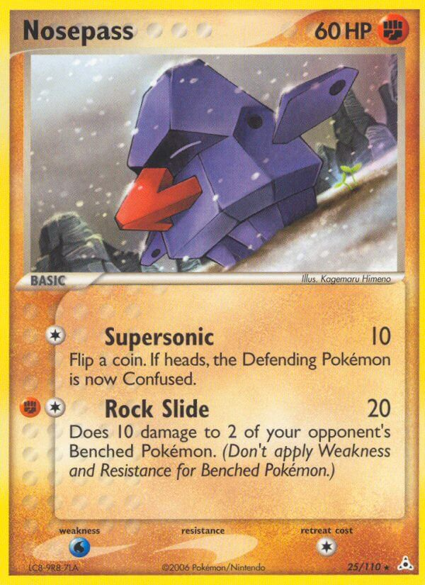 Nosepass Pokémon card