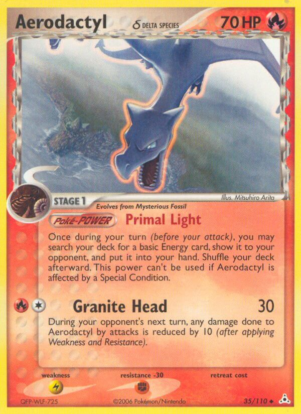 Aerodactyl δ Pokémon card