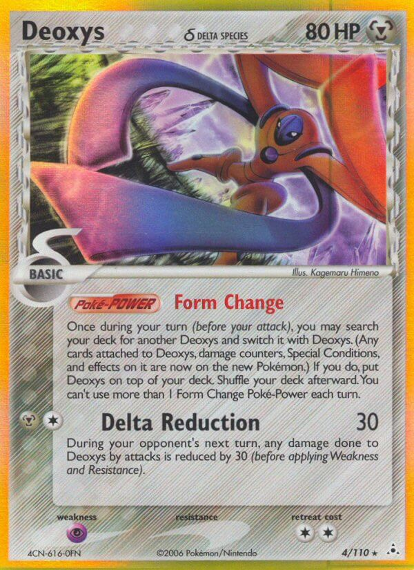 Deoxys δ Pokémon card