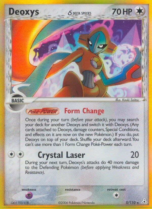 Deoxys δ Pokémon card