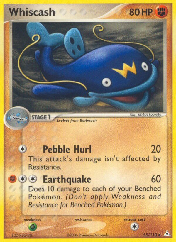 Whiscash Pokémon card