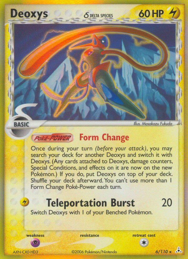 Deoxys δ Pokémon card