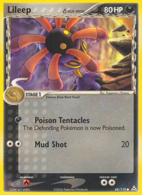 Lileep δ Pokémon card