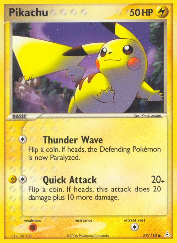 Pikachu Pokémon card