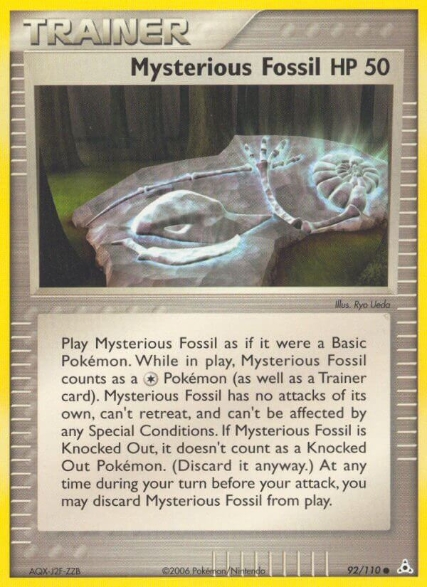 Mysterious Fossil Pokémon card