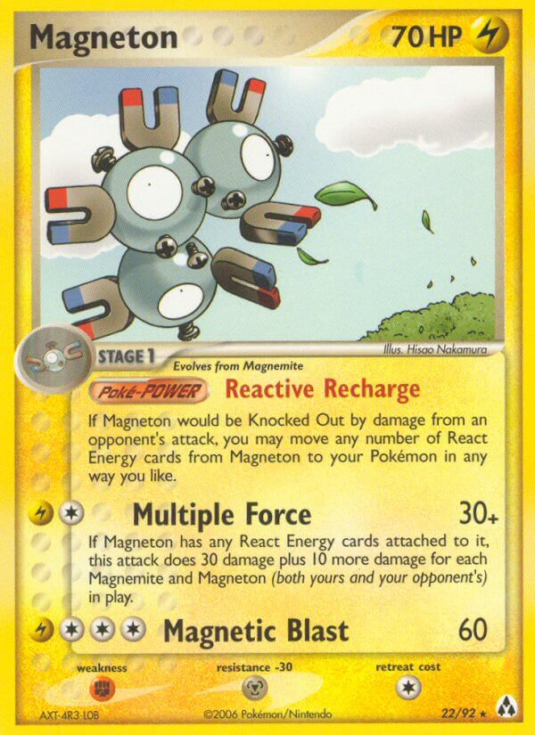 Magneton Pokémon card