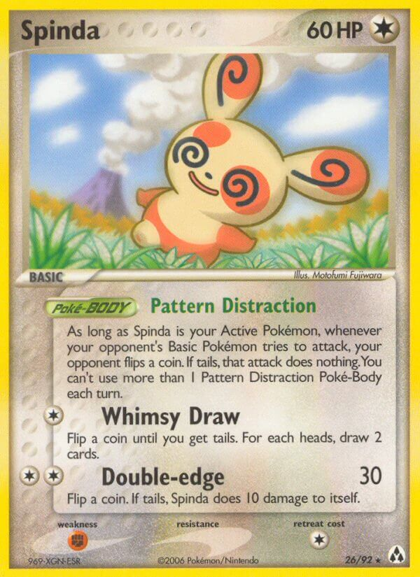 Spinda Pokémon card