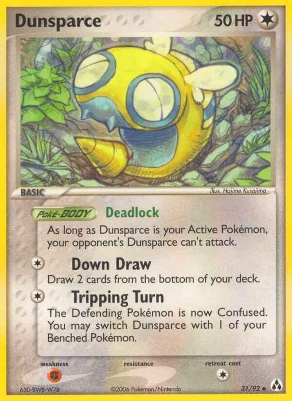 Dunsparce Pokémon card