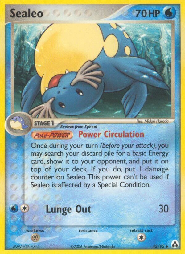 Sealeo Pokémon card