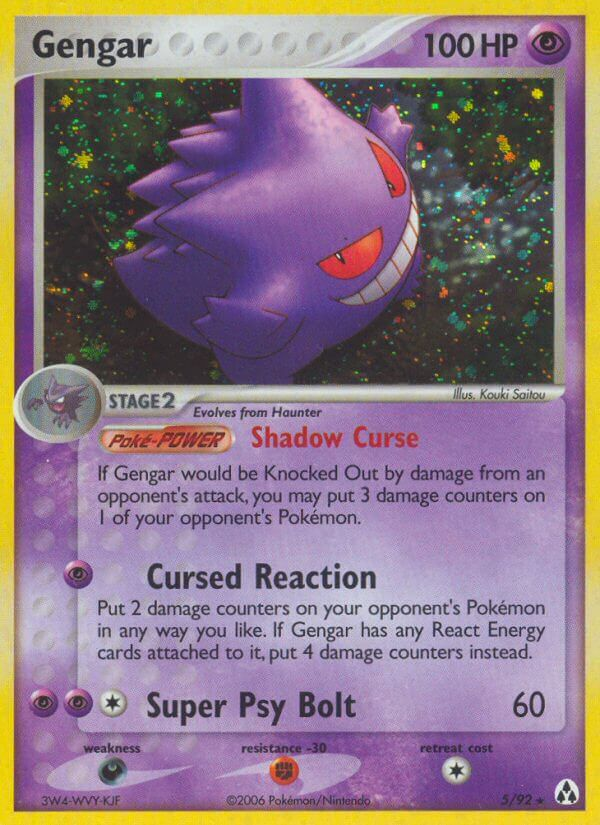 Gengar Pokémon card