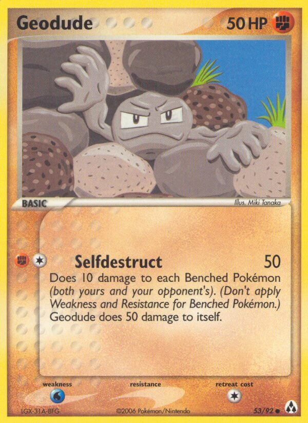 Geodude Pokémon card