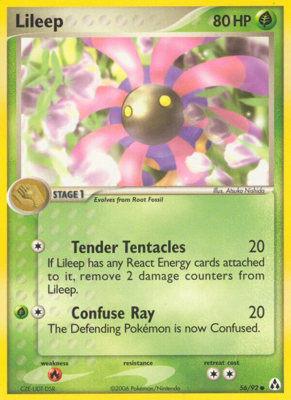 Lileep Pokémon card