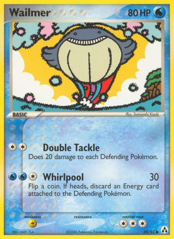 Wailmer Pokémon card