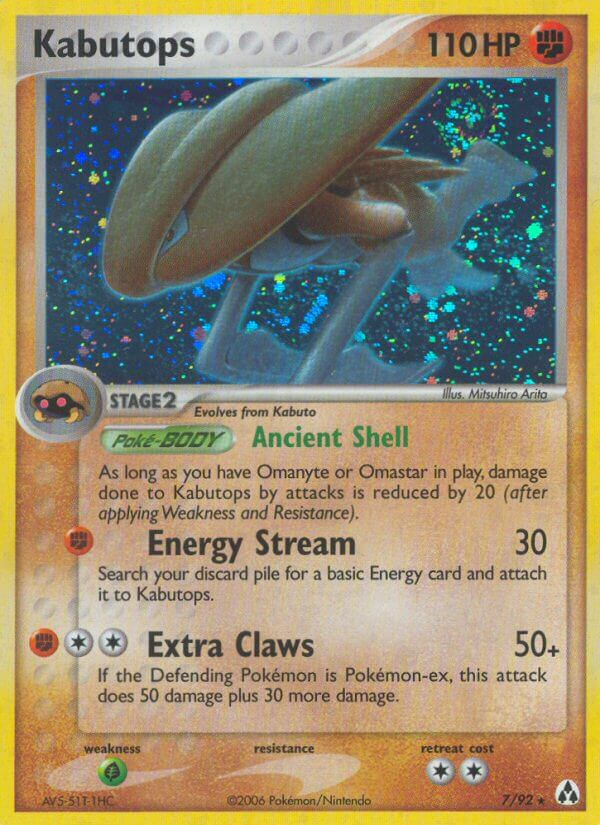 Kabutops Pokémon card