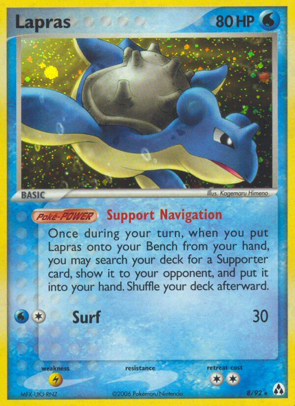 Lapras Pokémon card
