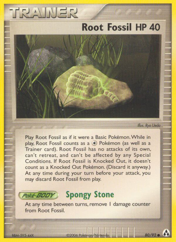 Root Fossil Pokémon card