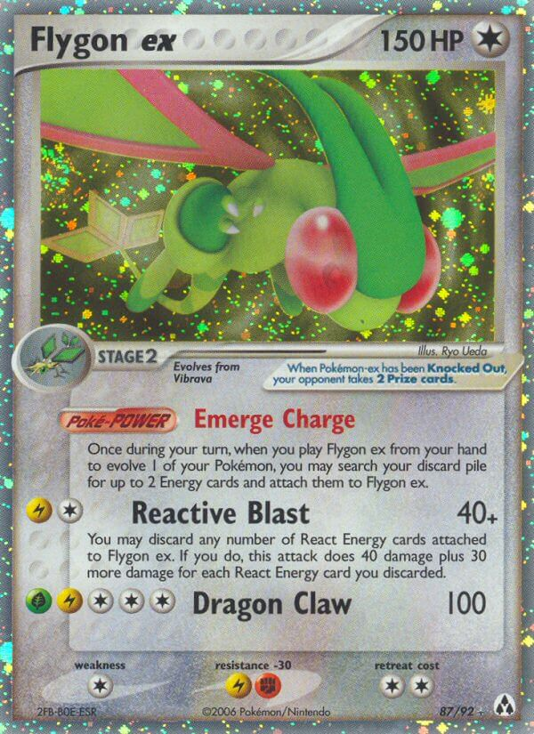 Flygon ex Pokémon card