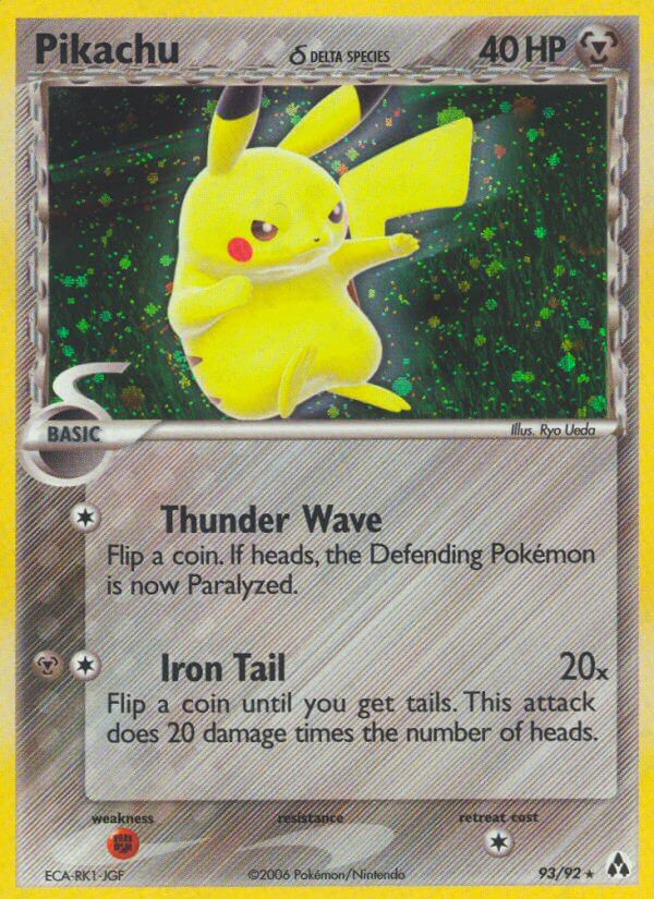 Pikachu δ Pokémon card
