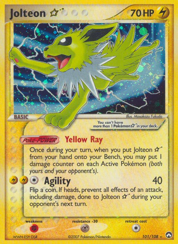 Jolteon Star Pokémon card