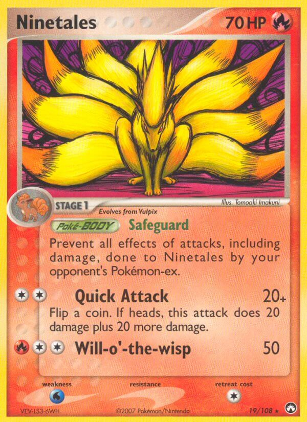 Ninetales Pokémon card