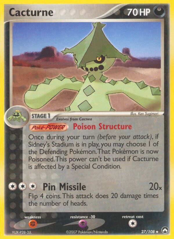 Cacturne Pokémon card
