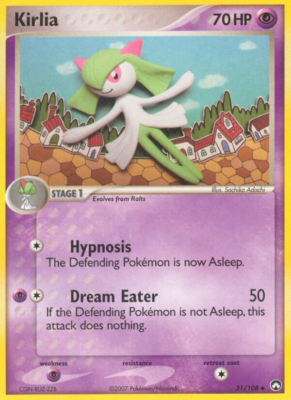 Kirlia Pokémon card