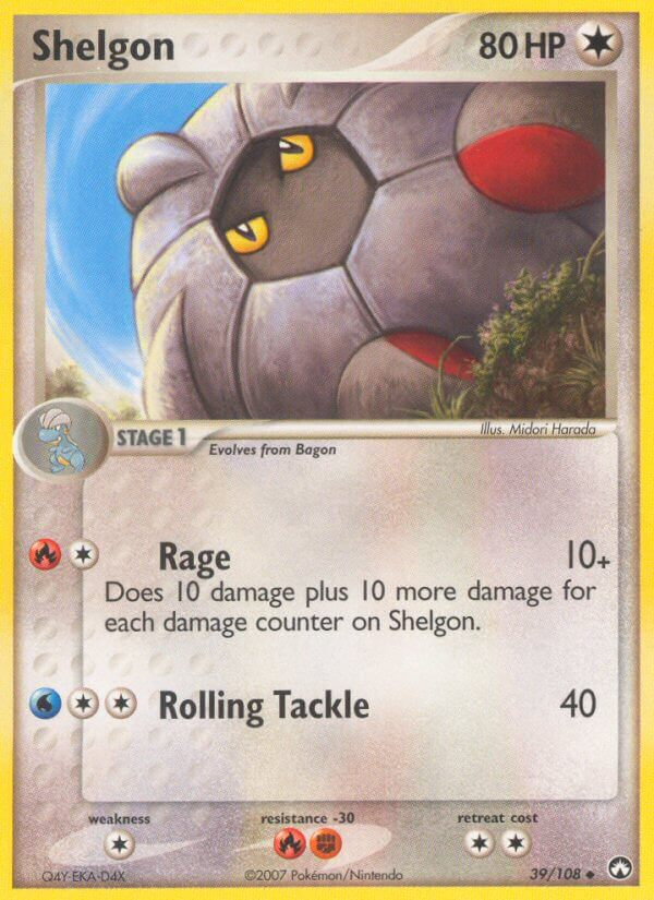 Shelgon Pokémon card
