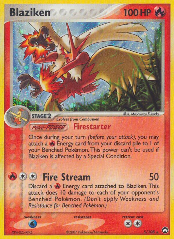 Blaziken Pokémon card