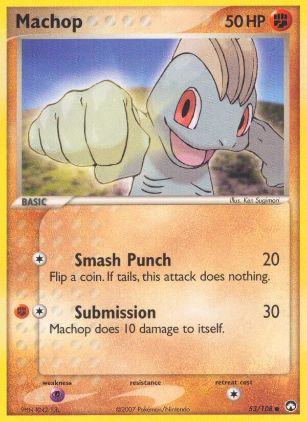 Machop Pokémon card