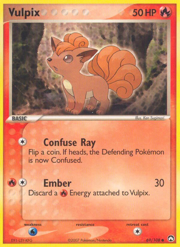 Vulpix Pokémon card