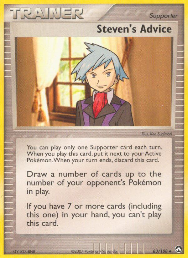 Steven's Advice Pokémon card