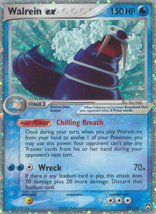 Walrein ex Pokémon card