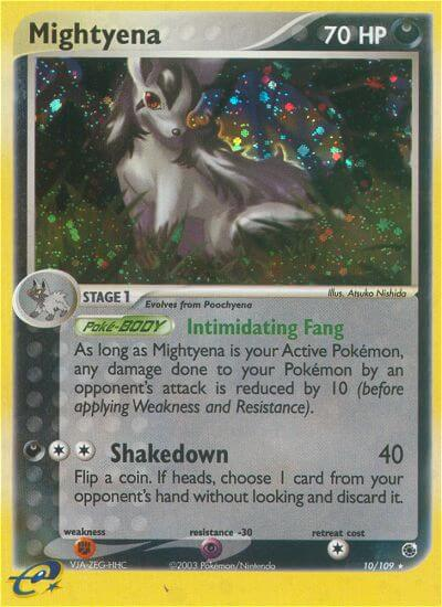 Mightyena Pokémon card