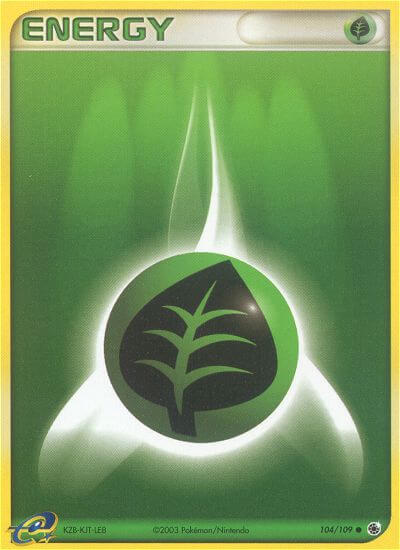 Grass Energy Pokémon card