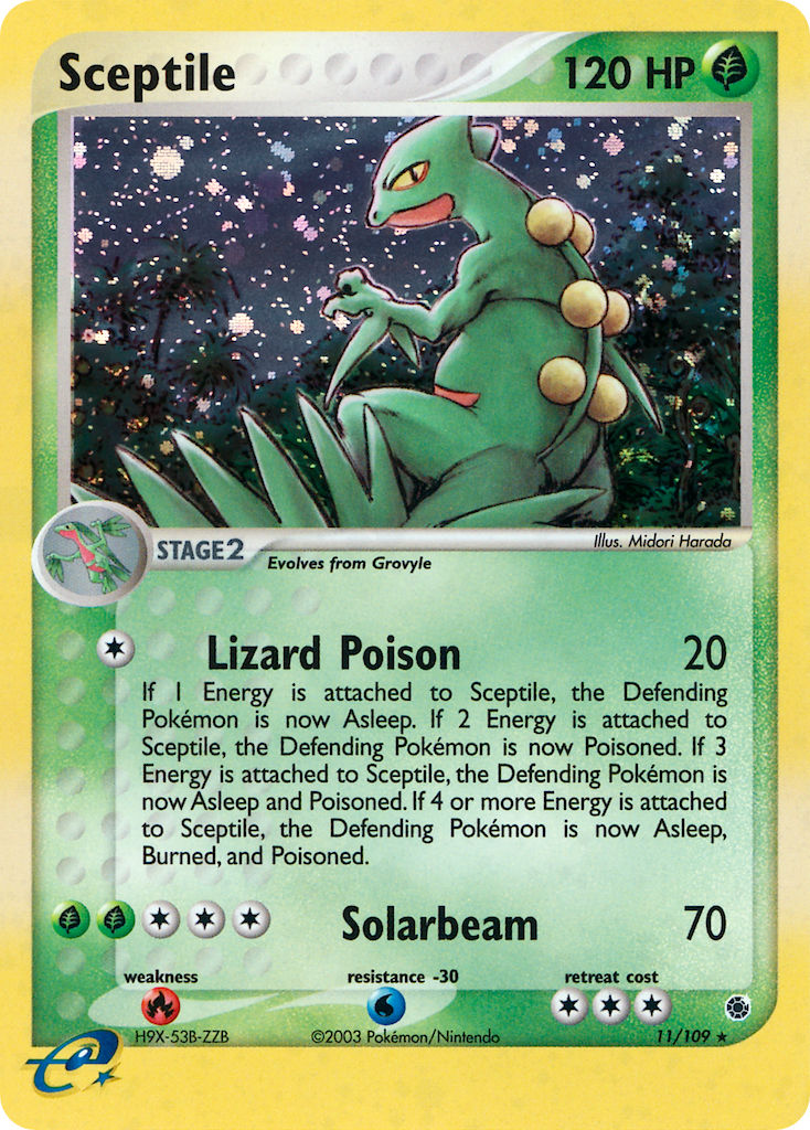 Sceptile Pokémon card