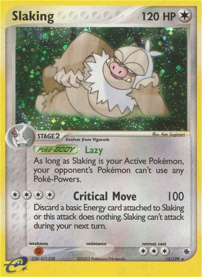 Slaking Pokémon card